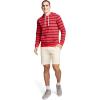 image:imageJockey Mens Loungewear Lightweight Cotton Blend Fleece HoodieRed Stripe