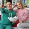 image:imageJockey Mens Loungewear Lightweight Cotton Blend Fleece HoodieSpring Green
