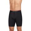 image:imageJockey Mens Underwear Chafe Proof Pouch Microfiber 85 Long Leg Boxer Brief  6 PackBlack