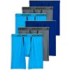 image:imageJockey Mens Underwear Chafe Proof Pouch Microfiber 85 Long Leg Boxer Brief  6 PackOcean Ash