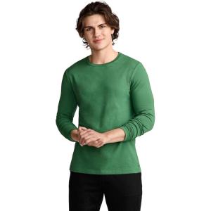 image:imageJockey Mens Casualwear Made2Fit Long Sleeve Crew Neck TShirtBadge Green
