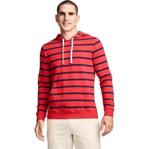 image:imageJockey Mens Loungewear Lightweight Cotton Blend Fleece HoodieRed Stripe