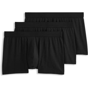 image:imageJockey Mens Underwear Hypersoft 360 3 Trunk  3 PackBlack