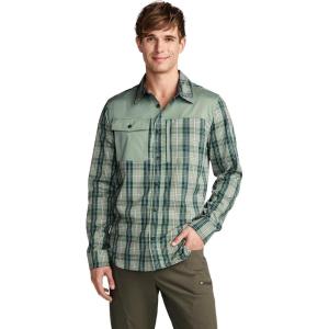 image:imageJockey Outdoors Mens Casualwear Long Sleeve Tech ShirtPlaid Leaf