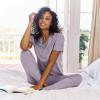 image:imageJockey Womens Loungewear Cotton Modal Short Sleeve TeeLilac Heather