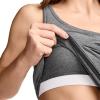 image:imageJockey Womens Loungewear Cotton Stretch Ruched TankBattleship Grey