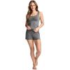 image:imageJockey Womens Loungewear Cotton Stretch Ruched TankBattleship Grey