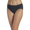 image:imageJockey Womens Underwear Matte amp Shine Seamfree Hi CutBlack Out