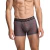 image:imageJockey Mens Underwear Active Microfiber 25 Trunk  3 PackStriated Steel