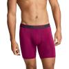 image:imageJockey Mens Underwear Chafe Proof Pouch Microfiber 6 Boxer Brief  3 PackMajestic BerryWarm TrailsBattleship