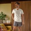 image:imageJockey Mens Underwear Classics Full Cut 5 Boxer  3 PackNavy TartanClassic Red TartanNavy Windowpane