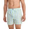 image:imageJockey Mens Underwear Classics Full Cut 5 Boxer  3 PackStriated GinghamPain WeaveCalm Stripe Blues
