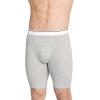 image:imageJockey Mens Underwear Pouch 10 Midway Brief  2 PackGrey Heather