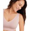image:imageJockey Womens Bra Seamfree Back Smoothing BralettePink Mist