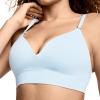 image:imageJockey Womens Bra Seamfree Smooth TShirt BraletteBlue Topaz