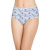 image:imageJockey Womens Underwear Organic Cotton Stretch Logo Modern Brief  3 PackInk WellDitsy Blue FloralGrey Heather