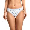 image:imageJockey Womens Underwear Organic Cotton Stretch Logo Thong  3 PackBerry Bliss