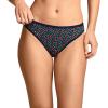 image:imageJockey Womens Underwear Organic Cotton Stretch Logo Thong  3 PackFresh Cherries