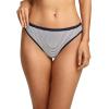 image:imageJockey Womens Underwear Organic Cotton Stretch Logo Thong  3 PackJockey Stripe