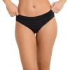 image:imageJockey Womens Underwear Seamfree Bikini  3 PackBlack StripeBlackBlack
