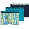 image:imageJockey Mens Underwear Active Microfiber 25 Trunk  3 PackNorthern LightPsychedelicTrue Navy