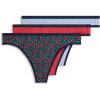 image:imageJockey Womens Underwear Organic Cotton Stretch Logo Thong  3 PackFresh Cherries