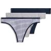 image:imageJockey Womens Underwear Organic Cotton Stretch Logo Thong  3 PackJockey Stripe