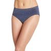 image:imageJockey Womens Underwear Smooth amp Shine Seamfree Hi CutJust Past Midnight Heather