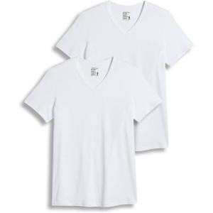 image:imageJockey Mens Undershirt Slim Fit Cotton Stretch VNeck Undershirt  2 PackWhite