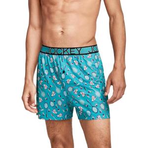 image:imageJockey Mens Underwear Active Microfiber 45 BoxerBadminton Toss