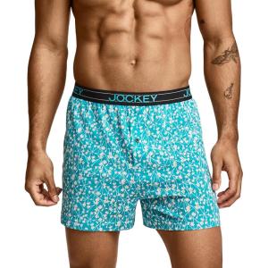 image:imageJockey Mens Underwear ActiveBlend Knit 5 BoxerFloral Whisper