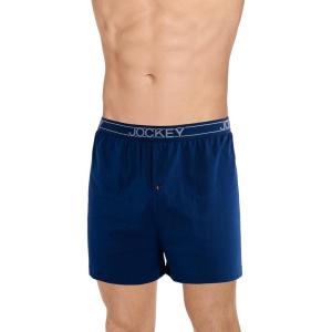 image:imageJockey Mens Underwear ActiveBlend Knit 5 BoxerJust Past Midnight Blue