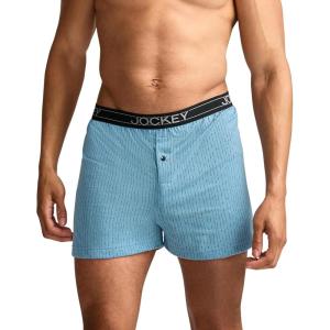 image:imageJockey Mens Underwear ActiveBlend Knit 5 BoxerRain Stripe