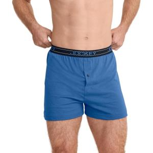 image:imageJockey Mens Underwear ActiveBlend Knit 5 BoxerTrue Blue