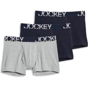 image:imageJockey Mens Underwear ActiveStretch 4 Boxer Brief  3 PackTrue NavyGrey HeatherTrue Navy