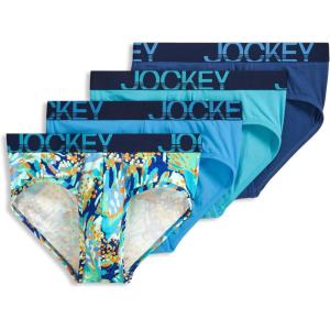 image:imageJockey Mens Underwear ActiveStretch Brief  4 PackTropic Breeze