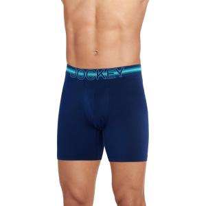 image:imageJockey Mens Underwear Mens Boxer Briefs With Pouch Sport Stability Microfiber 6 Boxer BriefJust Past Midnight