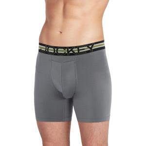 image:imageJockey Mens Underwear Mens Boxer Briefs With Pouch Sport Stability Microfiber 6 Boxer BriefVulcan