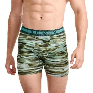 image:imageJockey Mens Underwear Mens Boxer Briefs With Pouch Sport Stability Microfiber 6 Boxer BriefWavelength