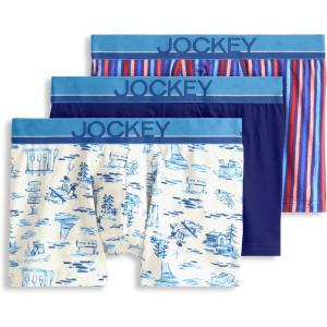 image:imageJockey Mens Underwear True Style 4 Trunk  3 PackMajestic Camp