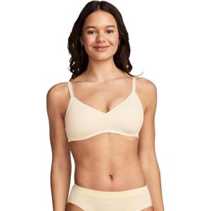 image:imageJockey Womens Bra Smooth amp Sleek Microfiber Full Coverage Wirefree TShirt BraFawn