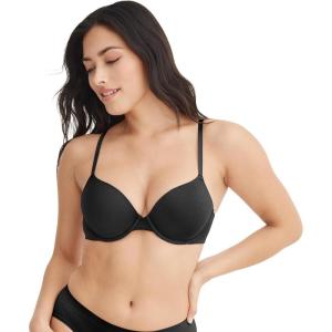 image:imageJockey Womens Bra Smooth amp Sleek Supersoft Demi Coverage Underwire TShirt BraBlack
