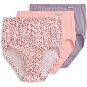 image:imageJockey Womens Underwear Elance Brief  3 PackLilac DreamsFloral WishBlushing Rose