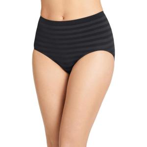 image:imageJockey Womens Underwear Matte amp Shine Seamfree Full Rise Brief