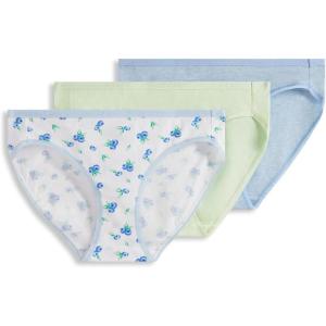 image:imageJockey Womens Underwear Organic Cotton Stretch Logo Bikini  3 PackBerry Bliss