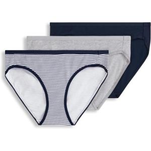 image:imageJockey Womens Underwear Organic Cotton Stretch Logo Bikini  3 PackJockey Stripe