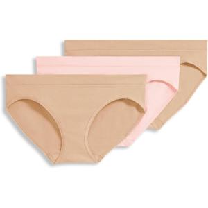 image:imageJockey Womens Underwear Seamfree Bikini  3 PackLightCoral MistLight
