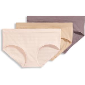 image:imageJockey Womens Underwear Seamfree Hipster  3 PackPeach Stripe
