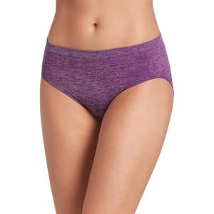image:imageJockey Womens Underwear Smooth amp Shine Seamfree Hi CutAbsolute Plum