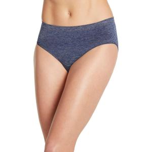 image:imageJockey Womens Underwear Smooth amp Shine Seamfree Hi CutNavy Heather